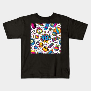 Retro 90s Vibe - Vintage Style Fashion Tee Kids T-Shirt